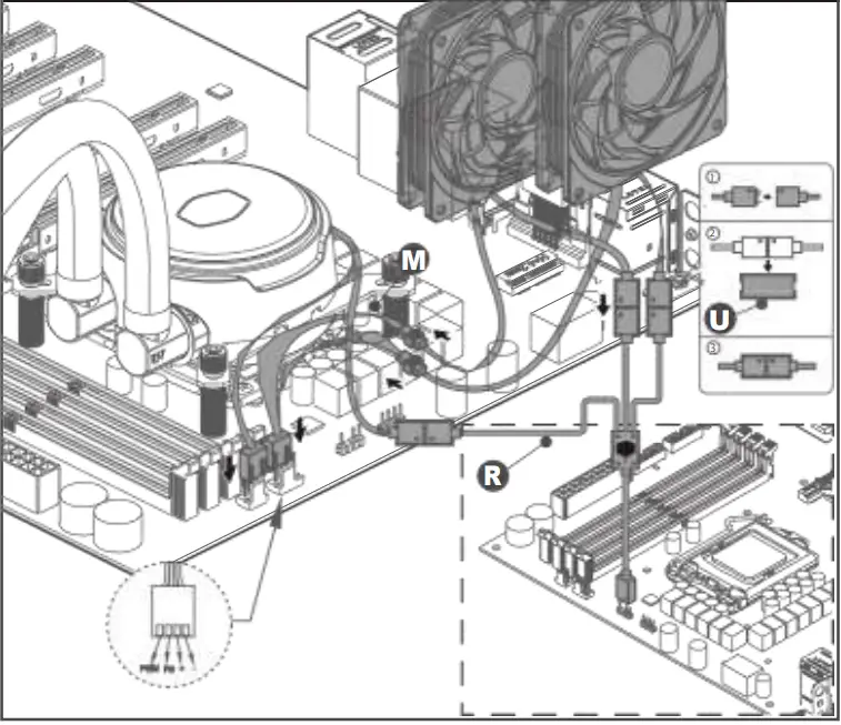 COOLER-MASTER-PL240-FLUX-MasterLiquid-PL240-Flux-White-Edition-fig 16