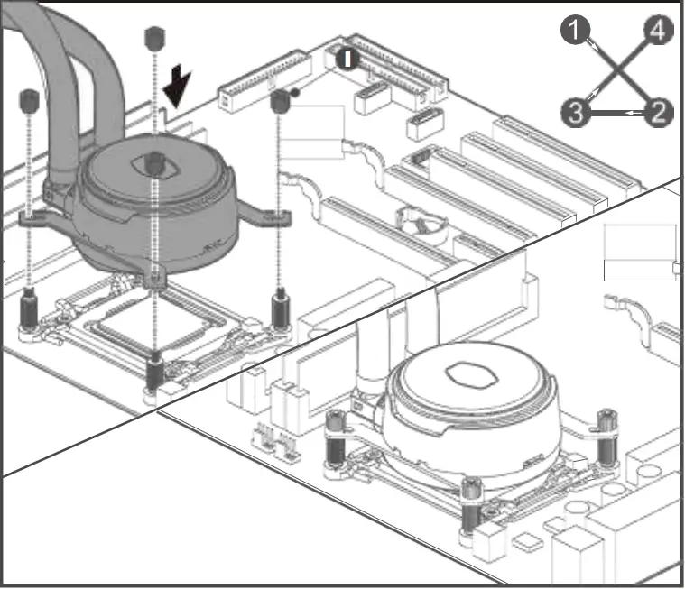 COOLER-MASTER-PL240-FLUX-MasterLiquid-PL240-Flux-White-Edition-fig 9