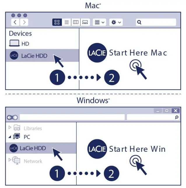 LACIE STLR5000400 Mobile Drive - Start here 1