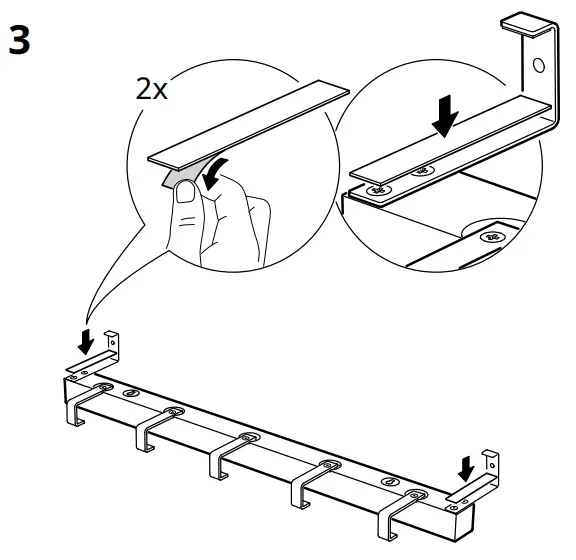 IKEA AA-1139506-6 TJUSIG Hanger for Door Wall - Fig 7