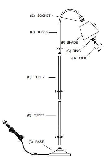 JAMIE YOUNG Co Swan Floor Lamp - Produtc Overview