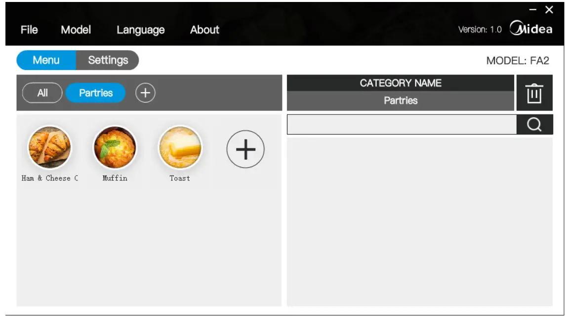 Edit Recipe Category
