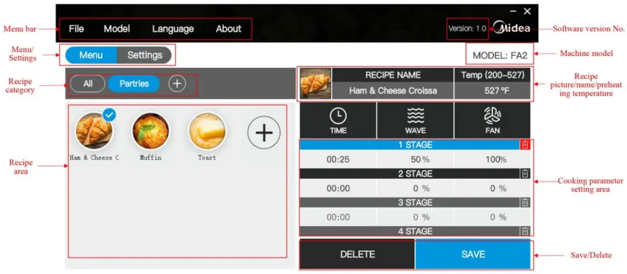 Main Interface Description