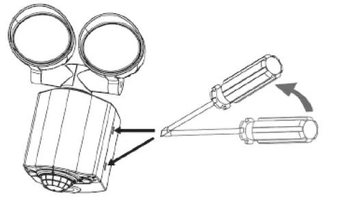 FL8ABK IP55 8W 610lm 5000K LED PIR Security Spotlight 1