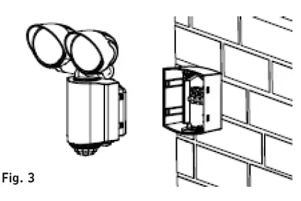 FL8ABK IP55 8W 610lm 5000K LED PIR Security Spotlight 3