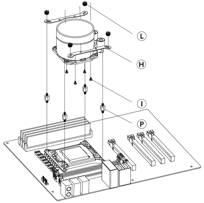 darkflash DX240 V2.6 Aio Argb Liquid CPU Cooler Fan - Step 3