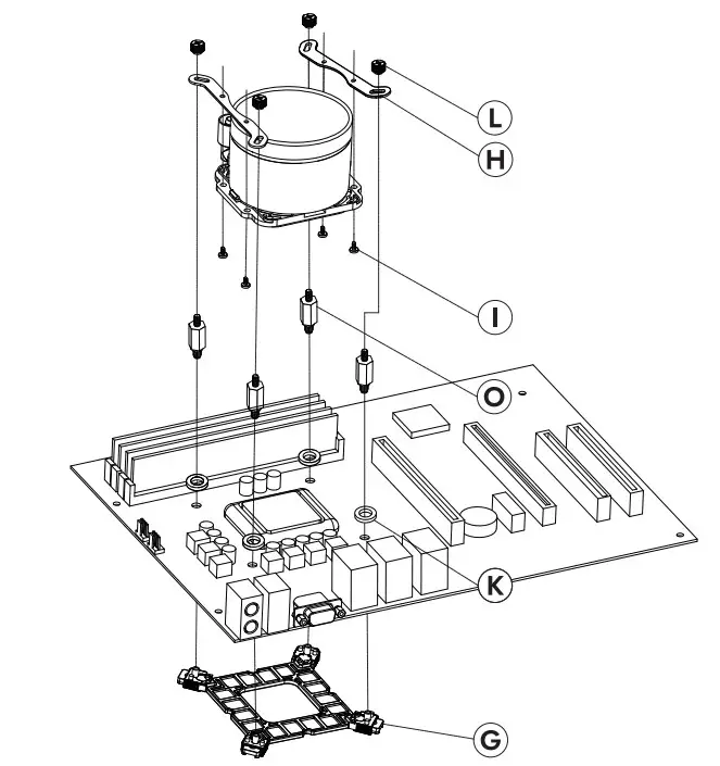 darkflash DX240 V2.6 Aio Argb Liquid CPU Cooler Fan - Step 4