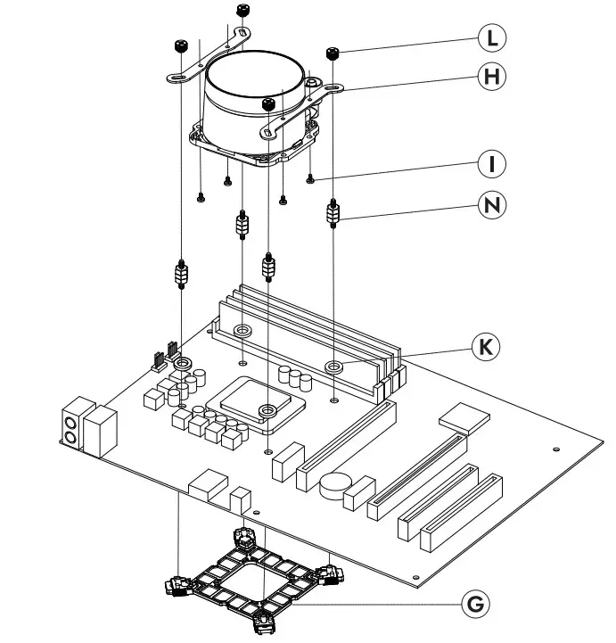 darkflash DX240 V2.6 Aio Argb Liquid CPU Cooler Fan - Step 5