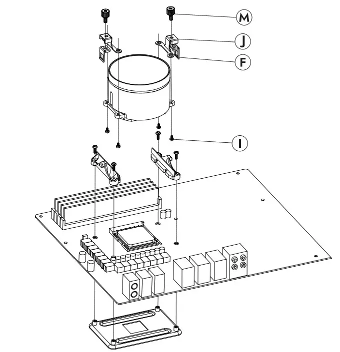 darkflash DX240 V2.6 Aio Argb Liquid CPU Cooler Fan - Step 6