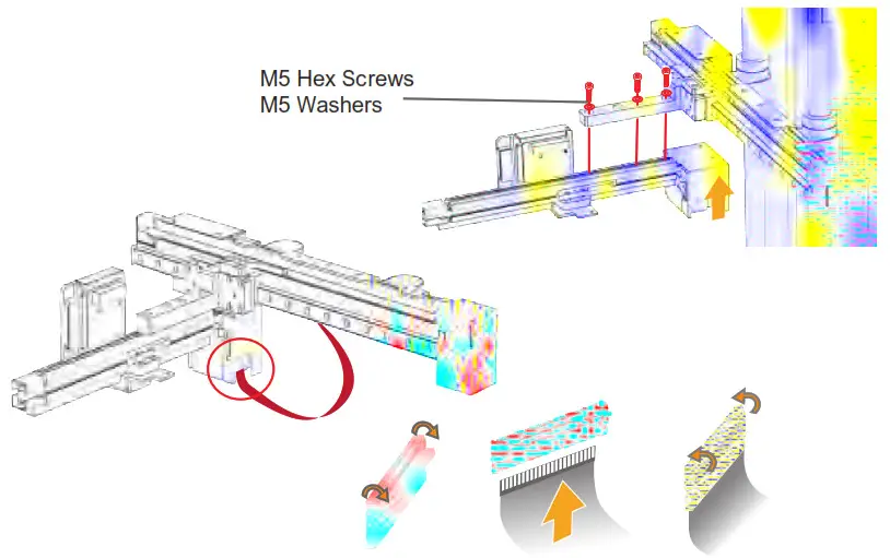 Cetus 2 3D Printer Artist D Pro IDEX Dual Extruder - Assembling X-Axis
