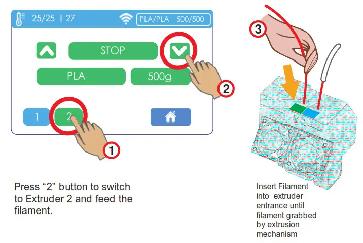 Cetus 2 3D Printer Artist D Pro IDEX Dual Extruder - Materials