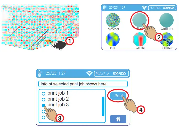 Cetus 2 3D Printer Artist D Pro IDEX Dual Extruder - Test Print