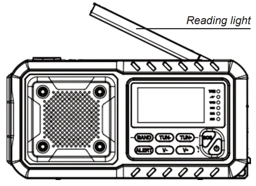 Worallymy GXT Emergency Digital Radio Power Bank - Reading light
