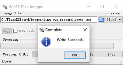 Avnet RZBoard V2L Engineering Services Evaluation & Development Kits - write operation