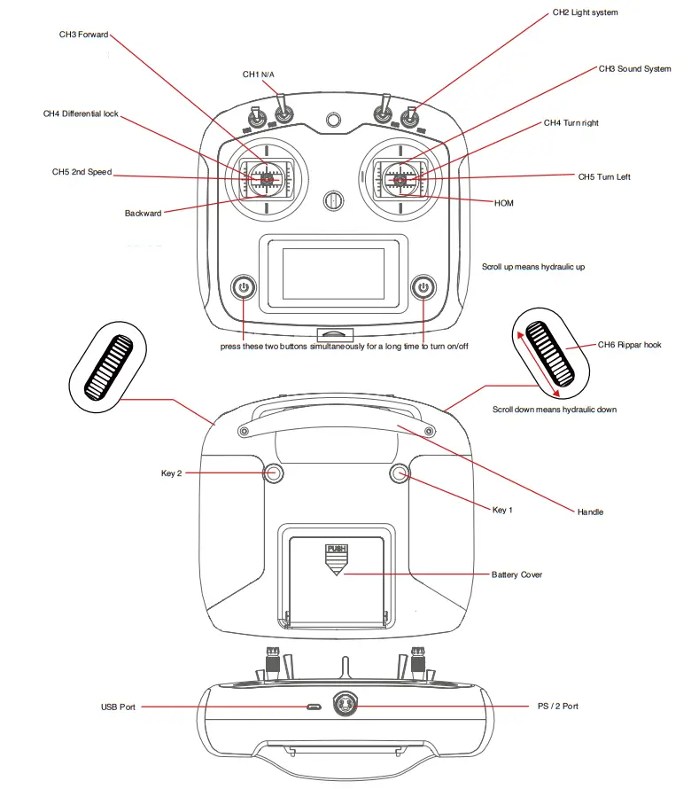 RC4WD VV-JD00043 1 14 8x8 Armageddon Hydraulic Dump Truck - TURN ON RADIO