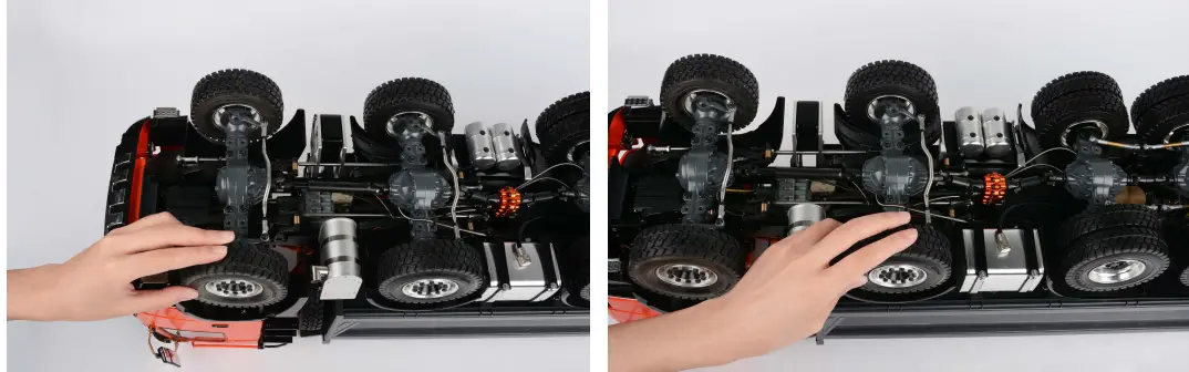 RC4WD VV-JD00043 1 14 8x8 Armageddon Hydraulic Dump Truck - both tires are