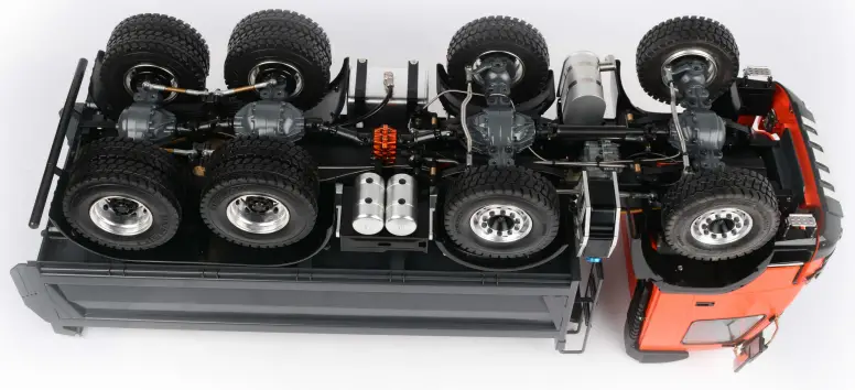 RC4WD VV-JD00043 1 14 8x8 Armageddon Hydraulic Dump Truck - disc design