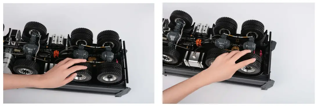 RC4WD VV-JD00043 1 14 8x8 Armageddon Hydraulic Dump Truck - medium axle testing