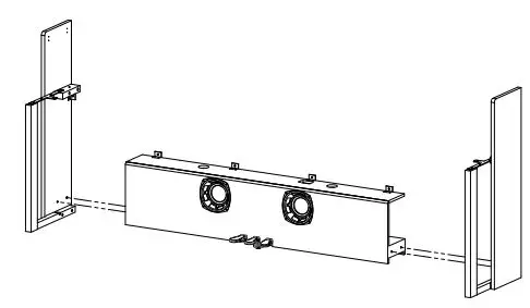 GEWA UP405 Digital Piano User Manual - Connect the side panels