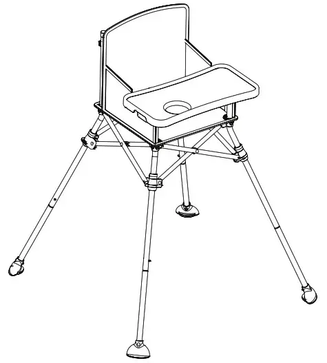 regalo 3612 Gray High Chair - Cover