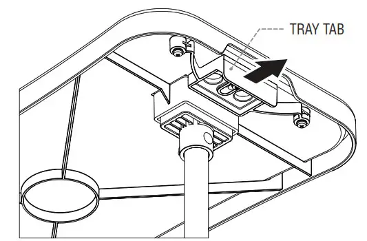 regalo 3612 Gray High Chair - Installing the Removable Tray 2