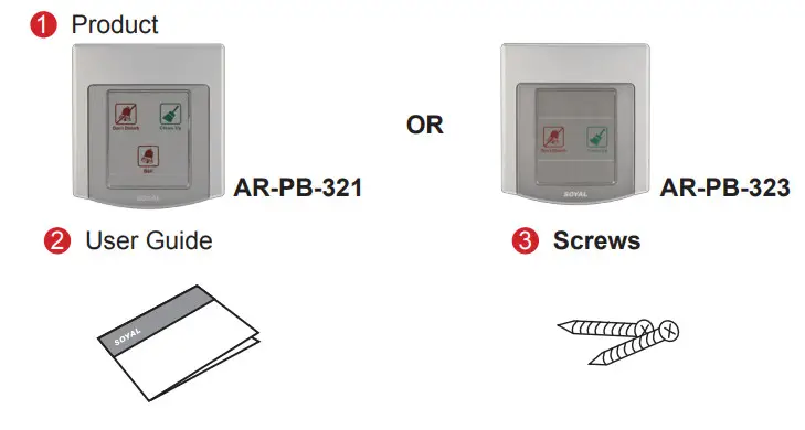 SOYAL AR-PB-323 Don’t Disturb Switch - content