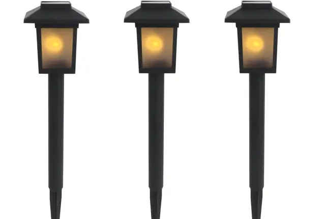 WeTeLux-981405-Set-of-3-Lanterns-with-Flame-Effect-product-image