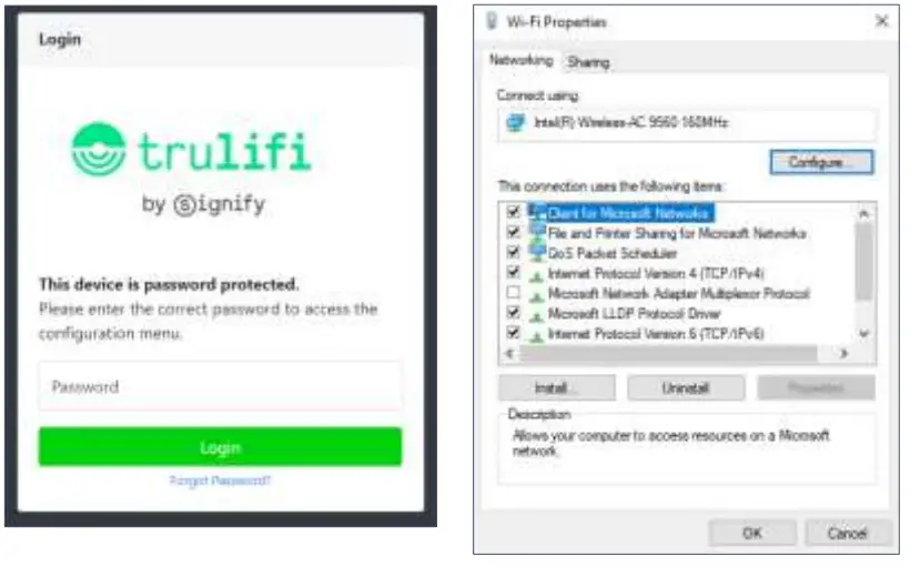 trulifi 6016 Access Point End Point - mouse button