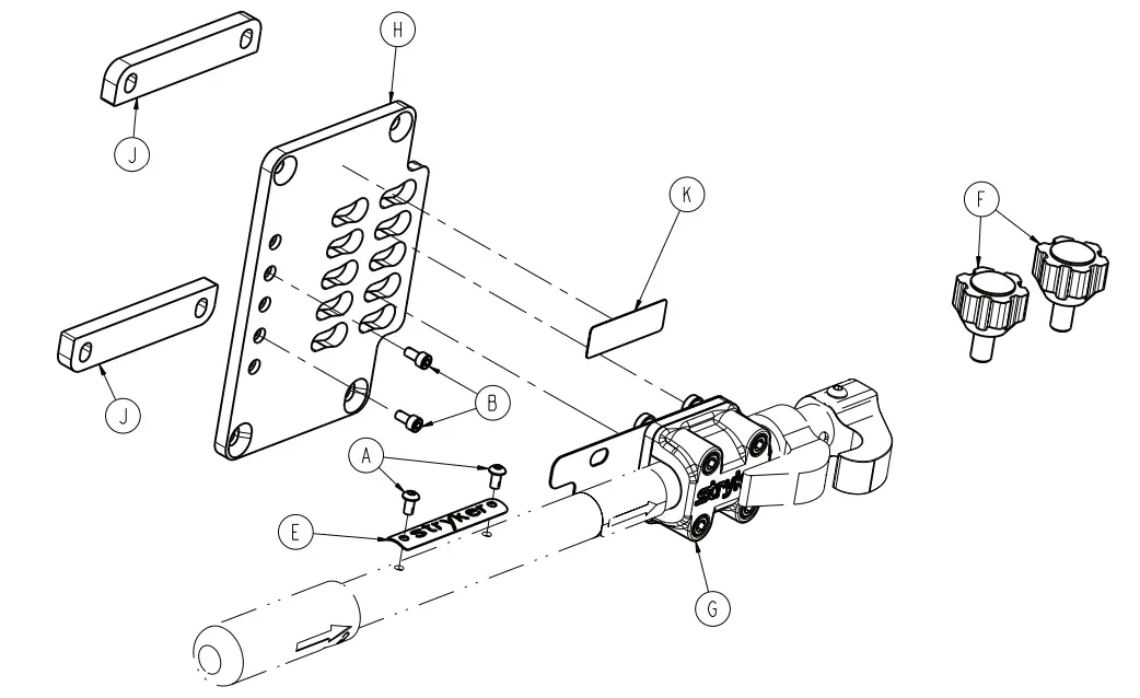 stryker 6370 Ambulance Cot Fastener - Reference