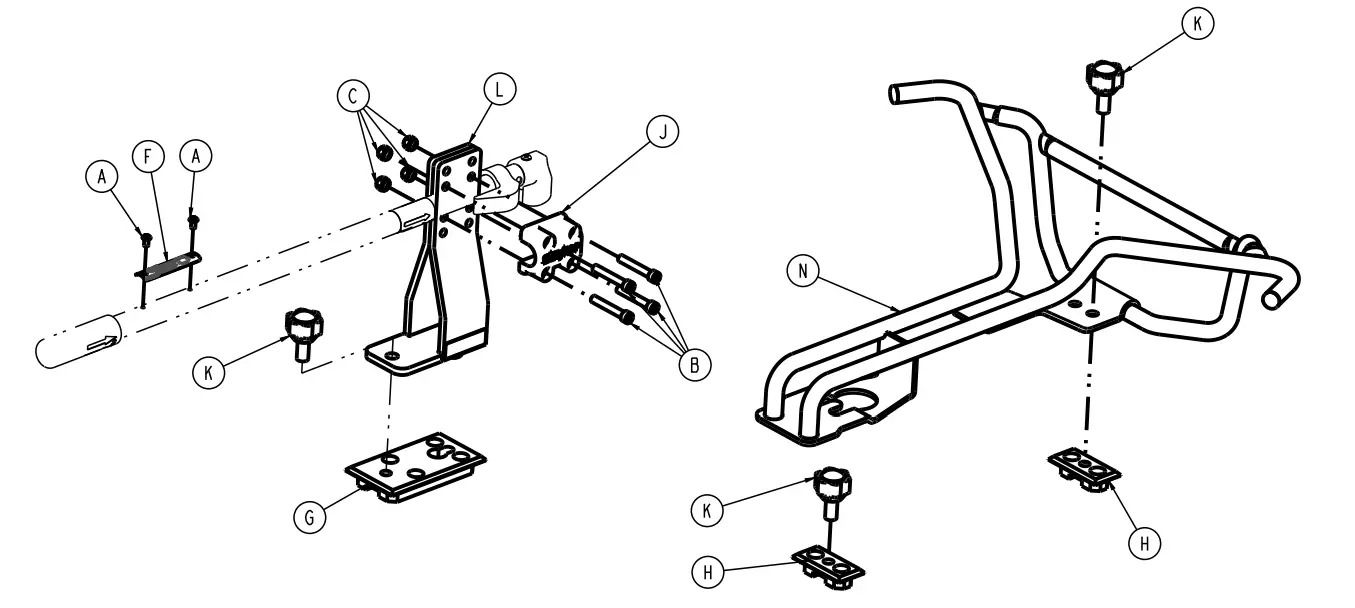 stryker 6370 Ambulance Cot Fastener - assembly 2