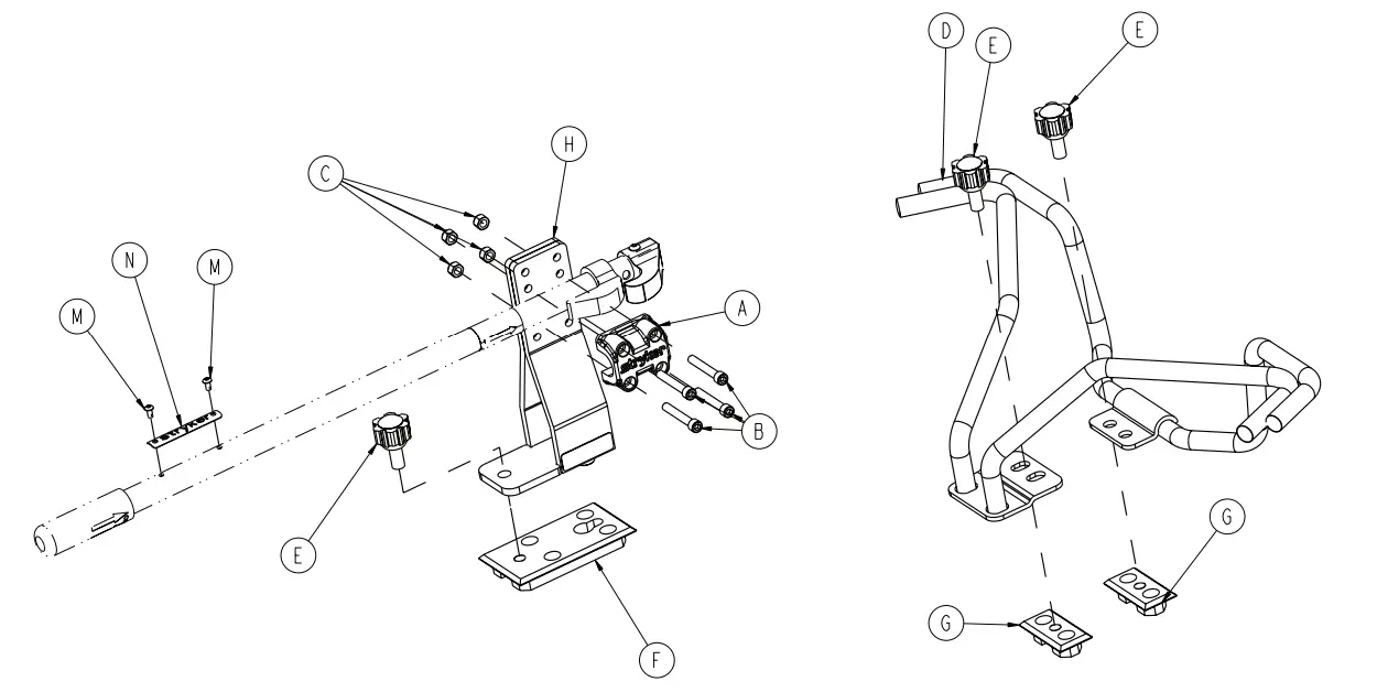 stryker 6370 Ambulance Cot Fastener - assembly 3