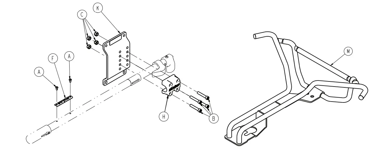 stryker 6370 Ambulance Cot Fastener - assembly