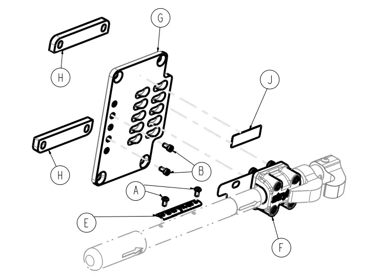 stryker 6370 Ambulance Cot Fastener - mass