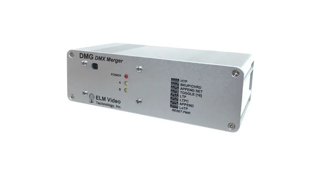 Elm Video Technology Dmg-v7 Dmg Dmx Merger User Guide