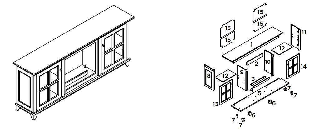 real-flame-7760E-Mantel-Console-Electric-Fireplace-fig-1