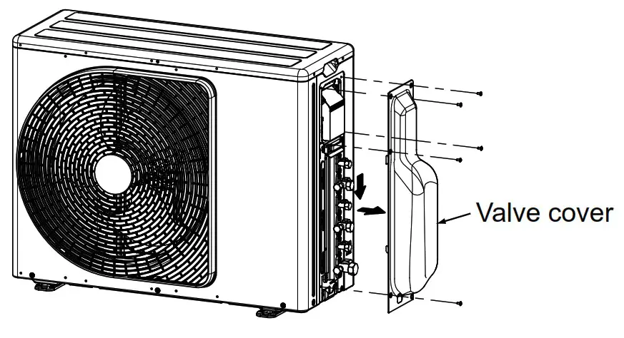 TOSHIBA RAS-2M18G3AVG-E RAS Multi-split Inverter Outdoor - Valve cover