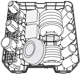 InDeSIT D2F HK26 Freestanding Dishwasher B1