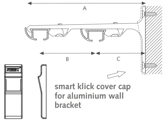 FOREST DS XL Hand Drawn track - MOUNTING bracket