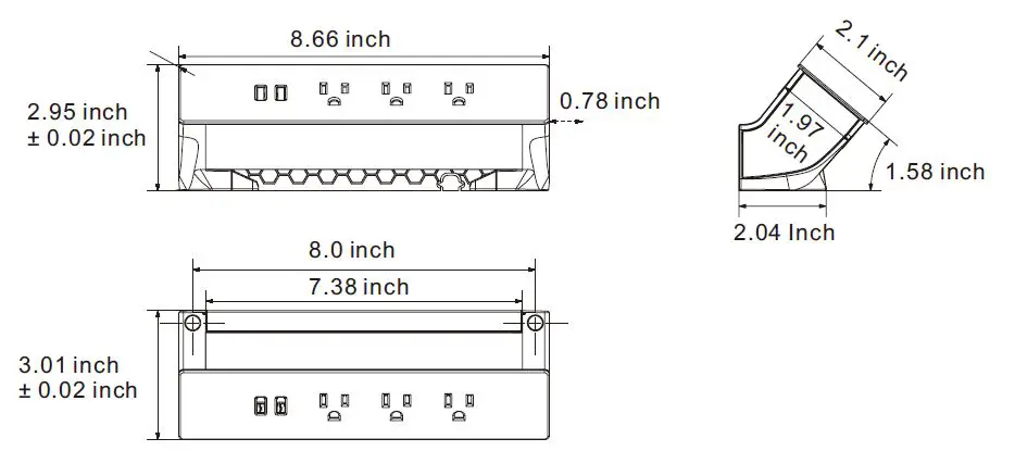 FLEXISPOT-PS015B-Clamp-Power-Strip-With-USB-fig-1