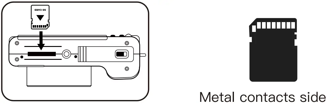 Lecran DC101 4K Digital Camera - SD card