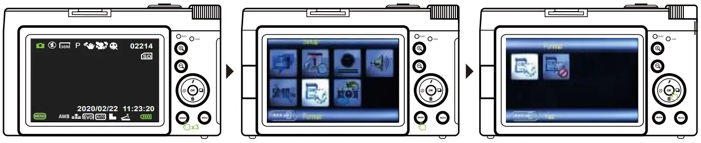 Lecran DC101 4K Digital Camera - system setting