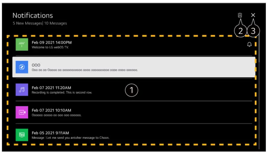 LG UQ90 055 Titan UQ9000 Series 55 Partial Sun 4K LED - notifications