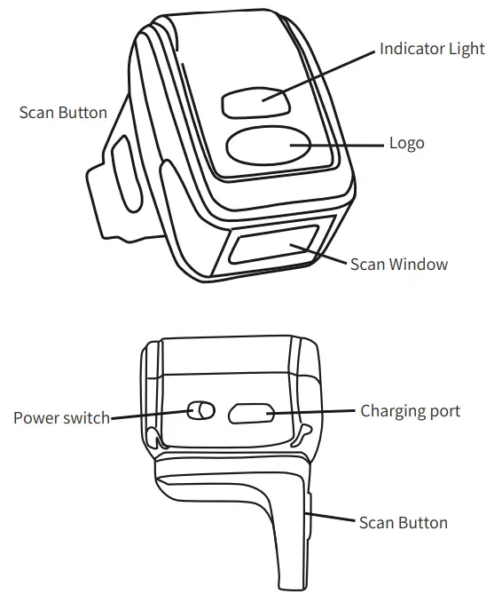 Newland BS10R Sepia Handheld Scanners - Appearance