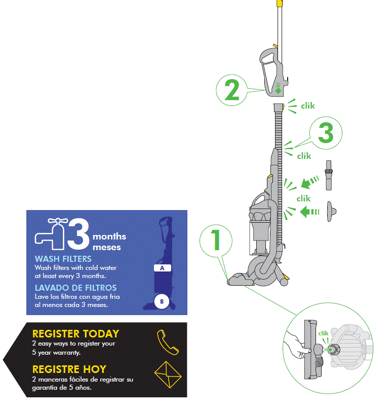 Dyson DC25 Animal All Floors Vacuum Cleaner Operating Manual-fig-1