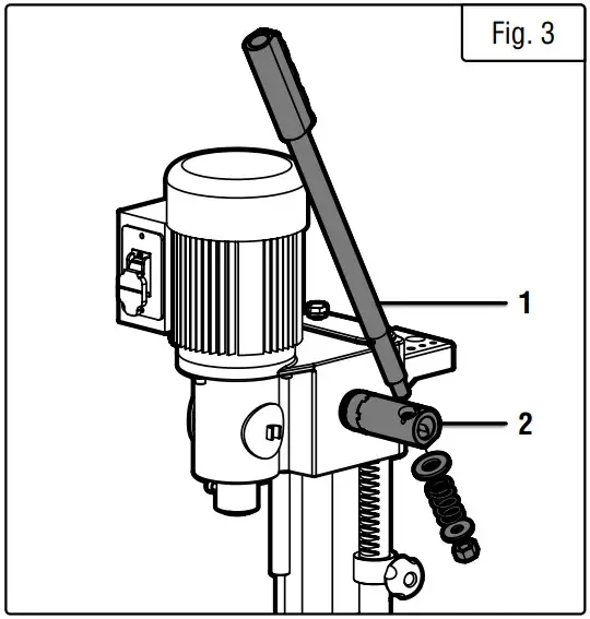 WEN 43013 Cast Iron Bench Mortiser - HANDLE CONT