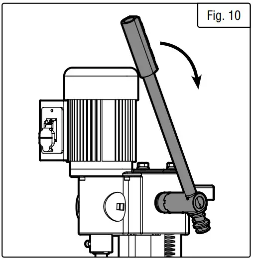 WEN 43013 Cast Iron Bench Mortiser - USING THE HANDLE