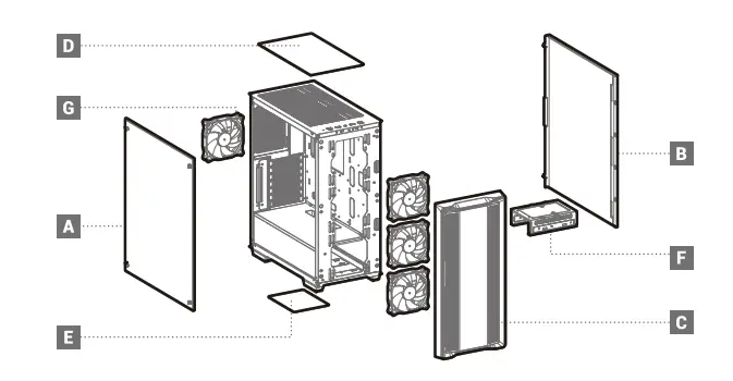 DEEPCOOL CC560 Mid-Tower ATX Case - Feature