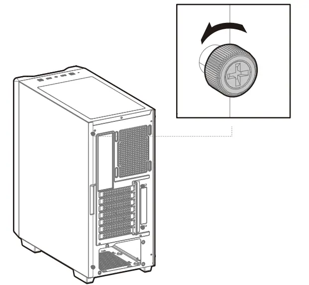 DEEPCOOL CC560 Mid-Tower ATX Case - Side panel 2