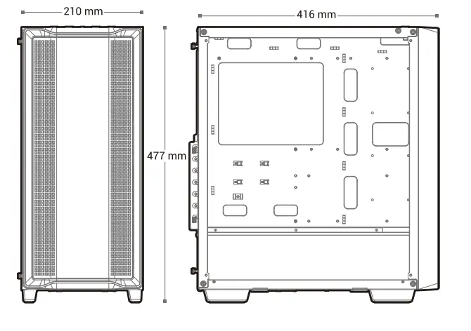 DEEPCOOL CC560 Mid-Tower ATX Case - Specification 1