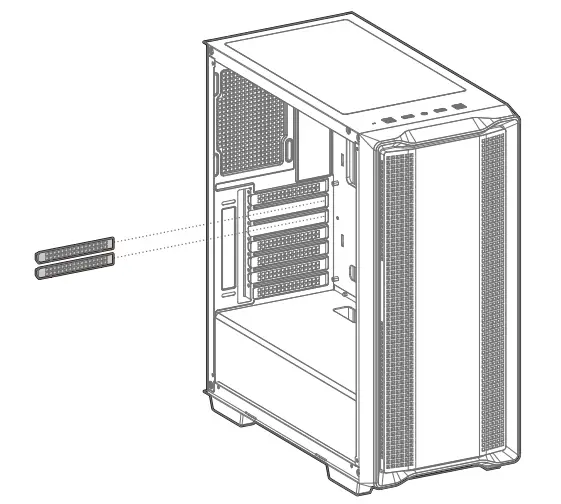 DEEPCOOL CC560 Mid-Tower ATX Case - gpu 2